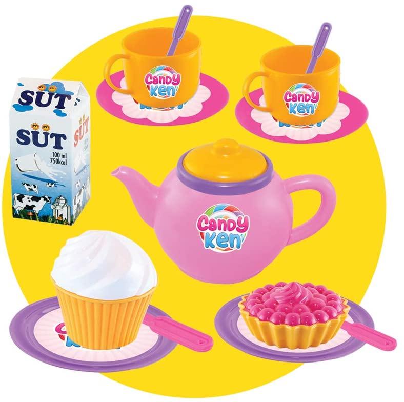 Dede Candy Tea Service Trolley - 14 Pcs