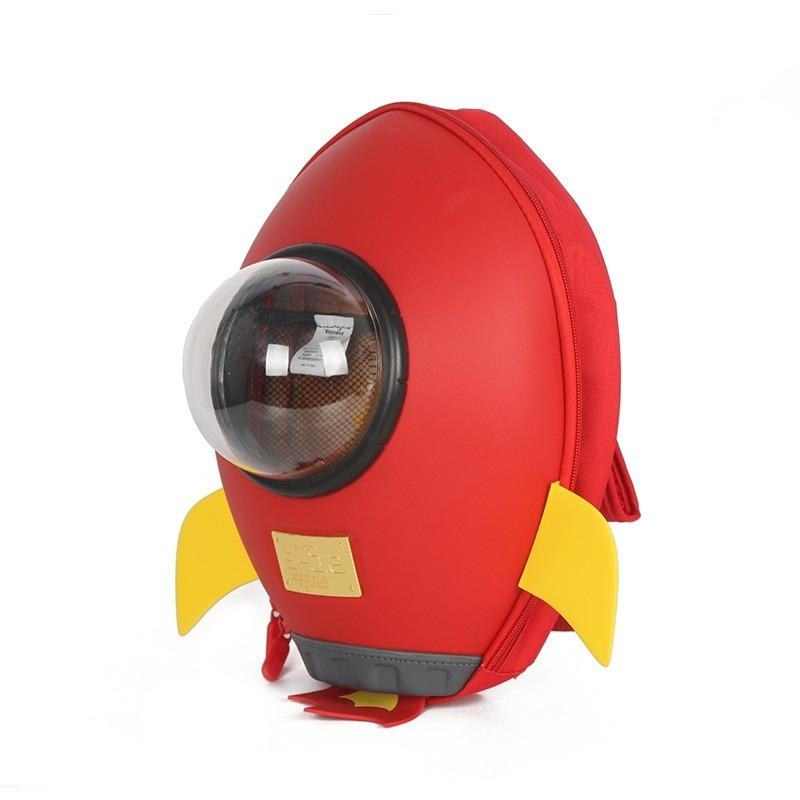 إيفا - حقيبة ظهر النافذة الشفافة بتصميم الصاروخ لون أحمر