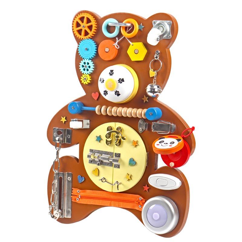 Gosport Wooden Bear Busy Board