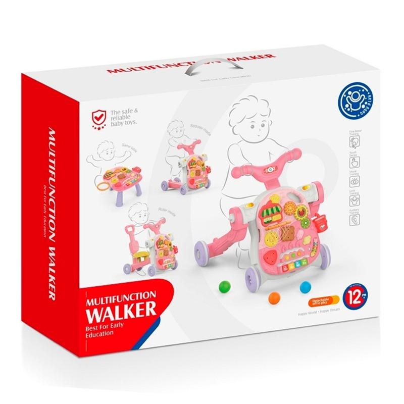 Huanger 4 In 1 Multifunctional Baby Walker - Pink