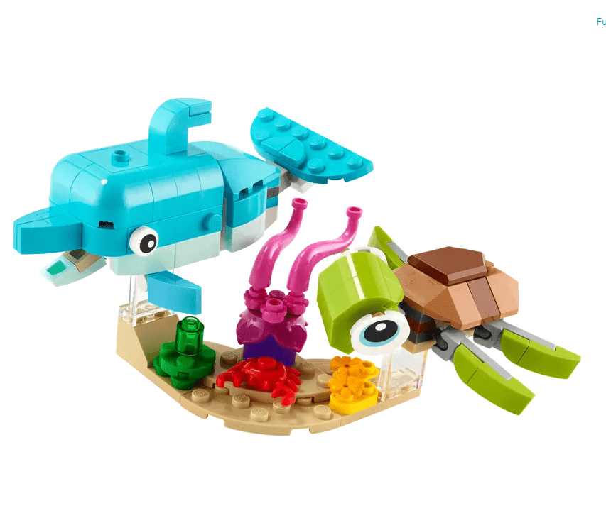 LEGO Creator Dolphin And Turtle 3 In 1 Building Set