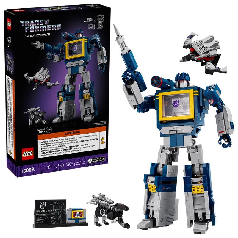 LEGO Icons Transformers: Soundwave 1,505 pieces