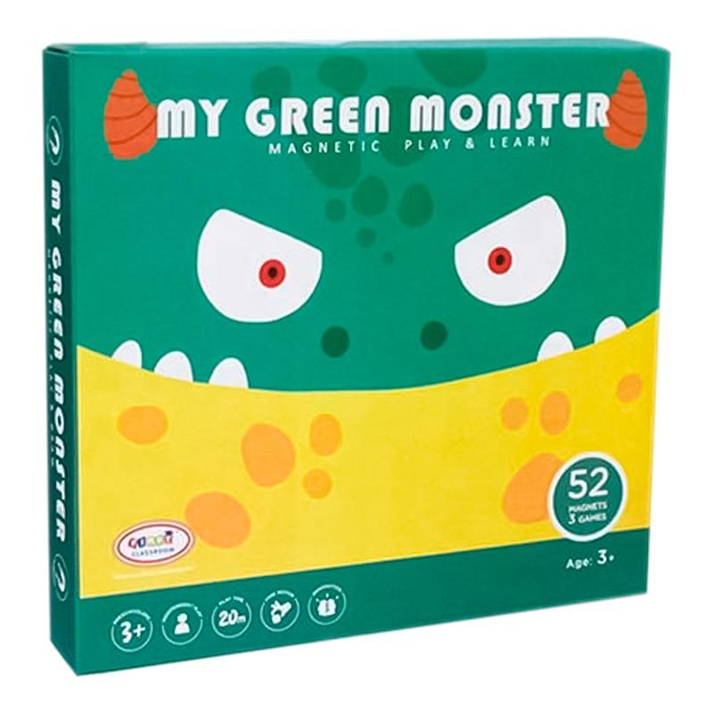 صندوق تعلم الحروف والأرقام بتصميم الوحش