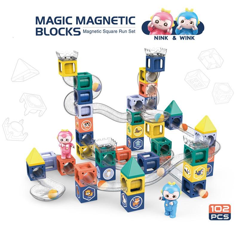 Dige Magnetic Marble Run Set - 102pcs