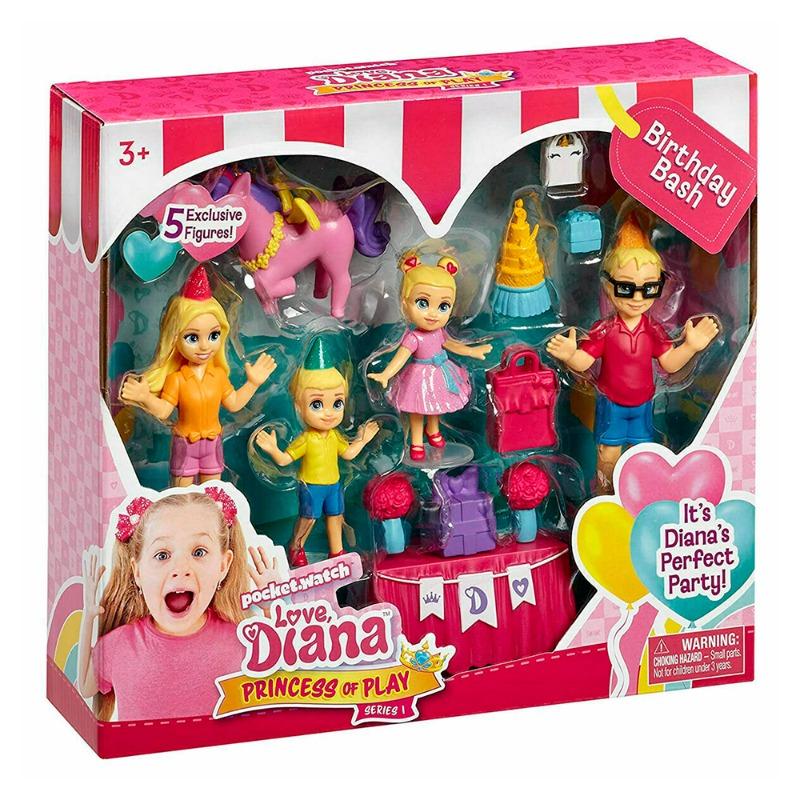 لوف ديانا - مجموعة لعب حفلة عيد الميلاد مع 5 شخصيات