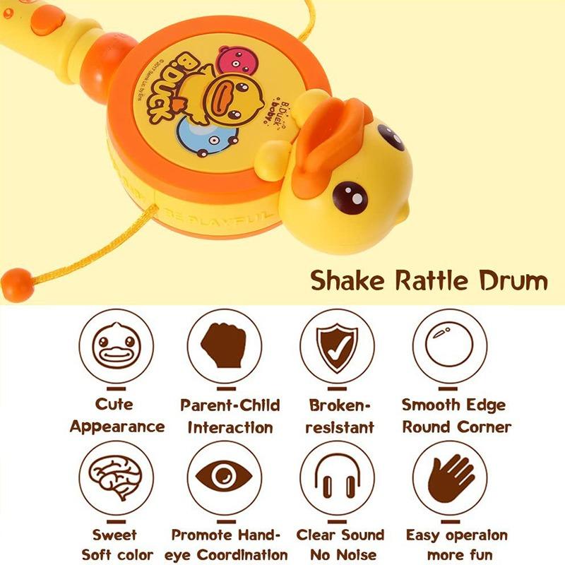 بي دك بيبي - طبلة خشخيشة مع ضوء موسيقي