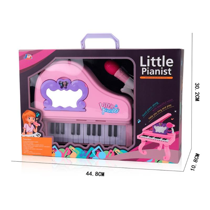 مجموعة بيانو 2 في 1 بيانو وطاولة تزيين مع مرآة