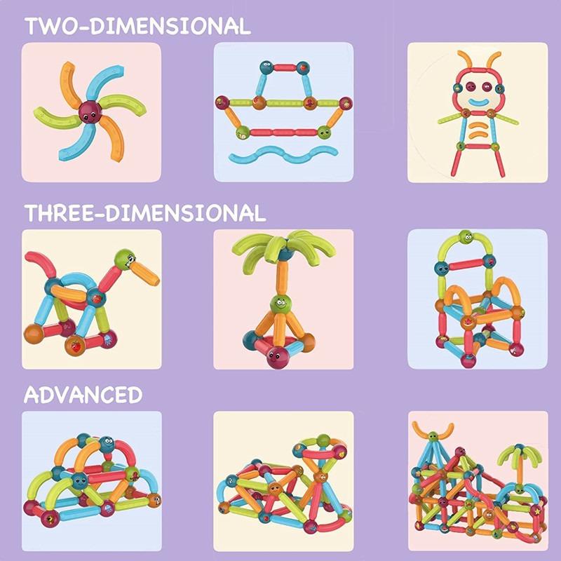 Dige Light Magnetic Stick Blocks - 52pcs