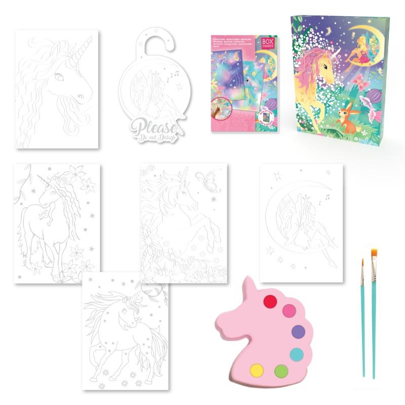 Box Candiy - Magical Unicorns Watercolor Art Set
