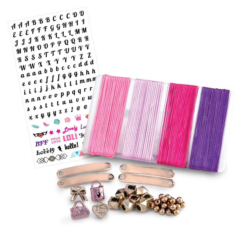 تاسيا - مجموعة صنع أساور الصداقة الذهب الوردي