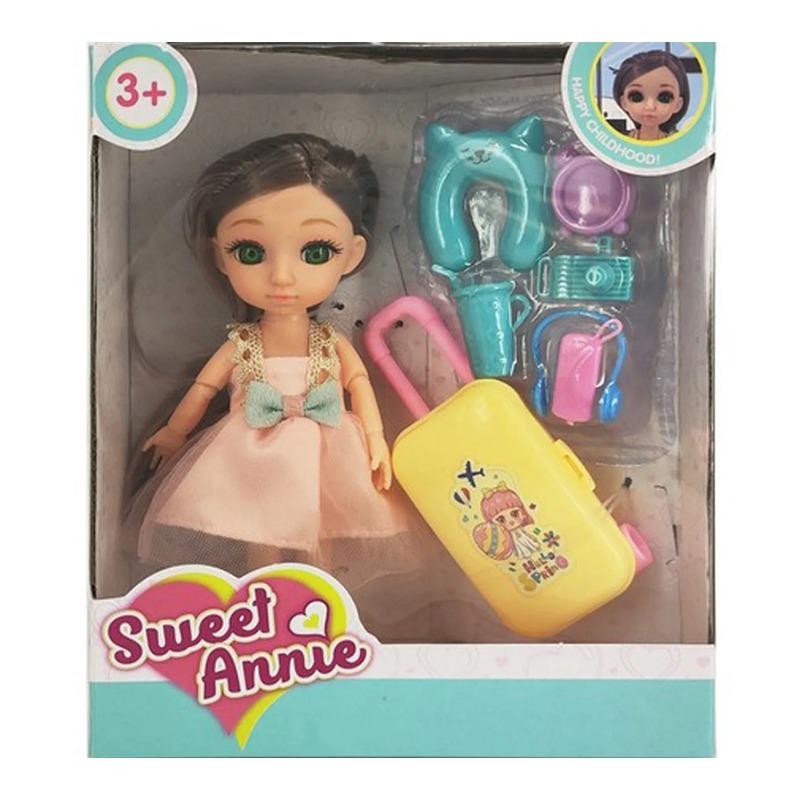 Sweet Annie Doll With Travel Set