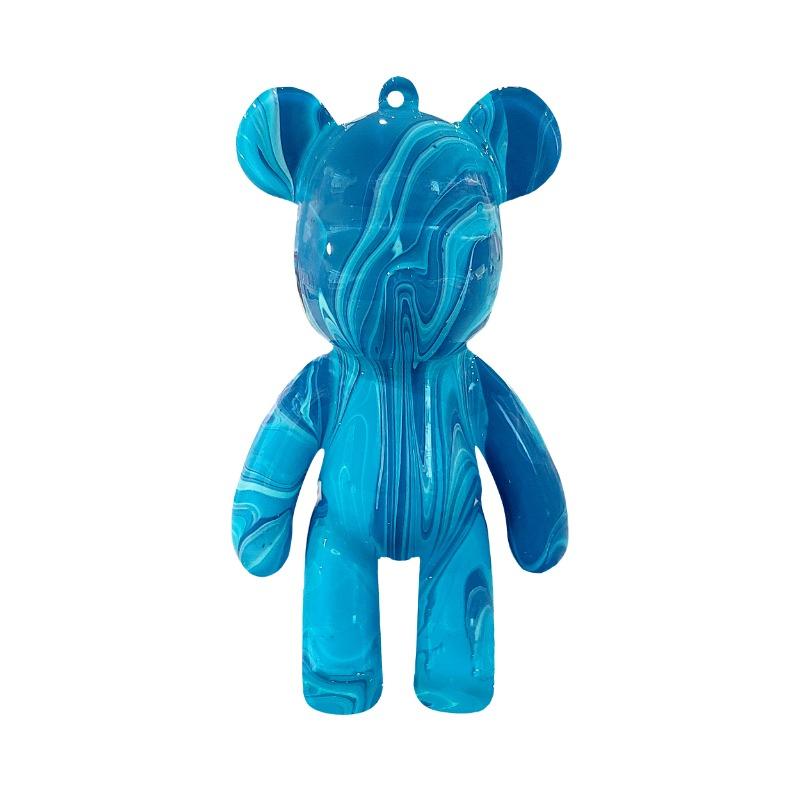 Pour Palz Mini Bear Keyring – DIY Marble Paint Collectible (4 Assorted)