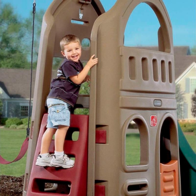 Step2 Naturally Playful Playhouse Climber & Swing Extension - Free Assembly Next Day
