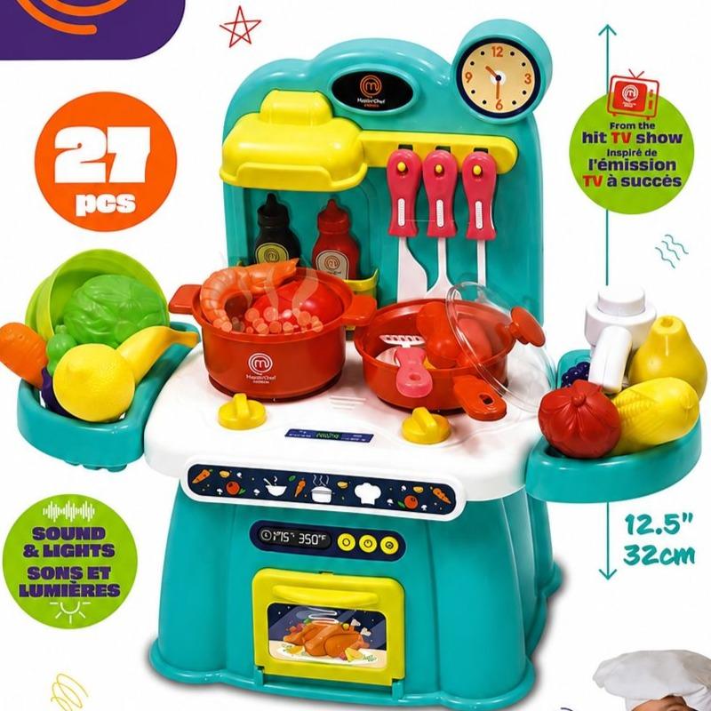 MasterChef Jr. Electronic Play Kitchen with 28 Accessories