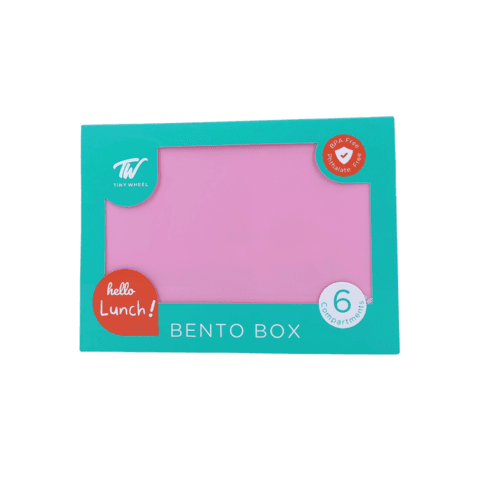 تايني وييل بينتو بوكس - صندوق غداء 6 أقسام - وردي