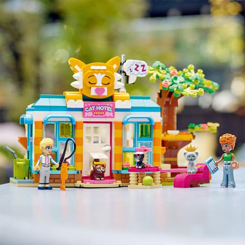 LEGO Friends Cat Hotel Building Toy Set - 445 Pcs