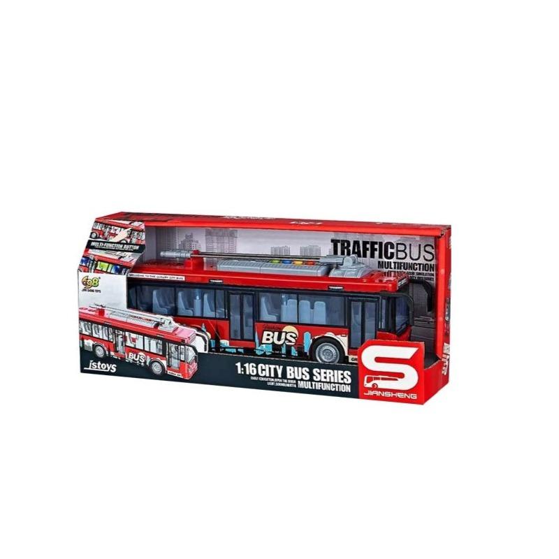 Traffic Bus For Kids - Red