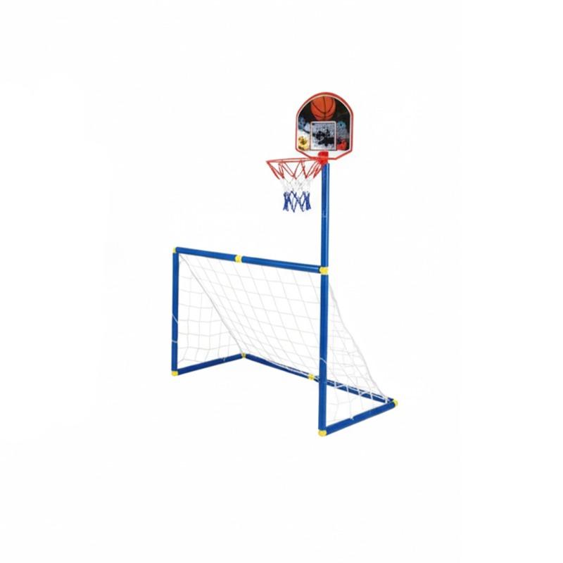 Football and shooting on goal 2 in 1
