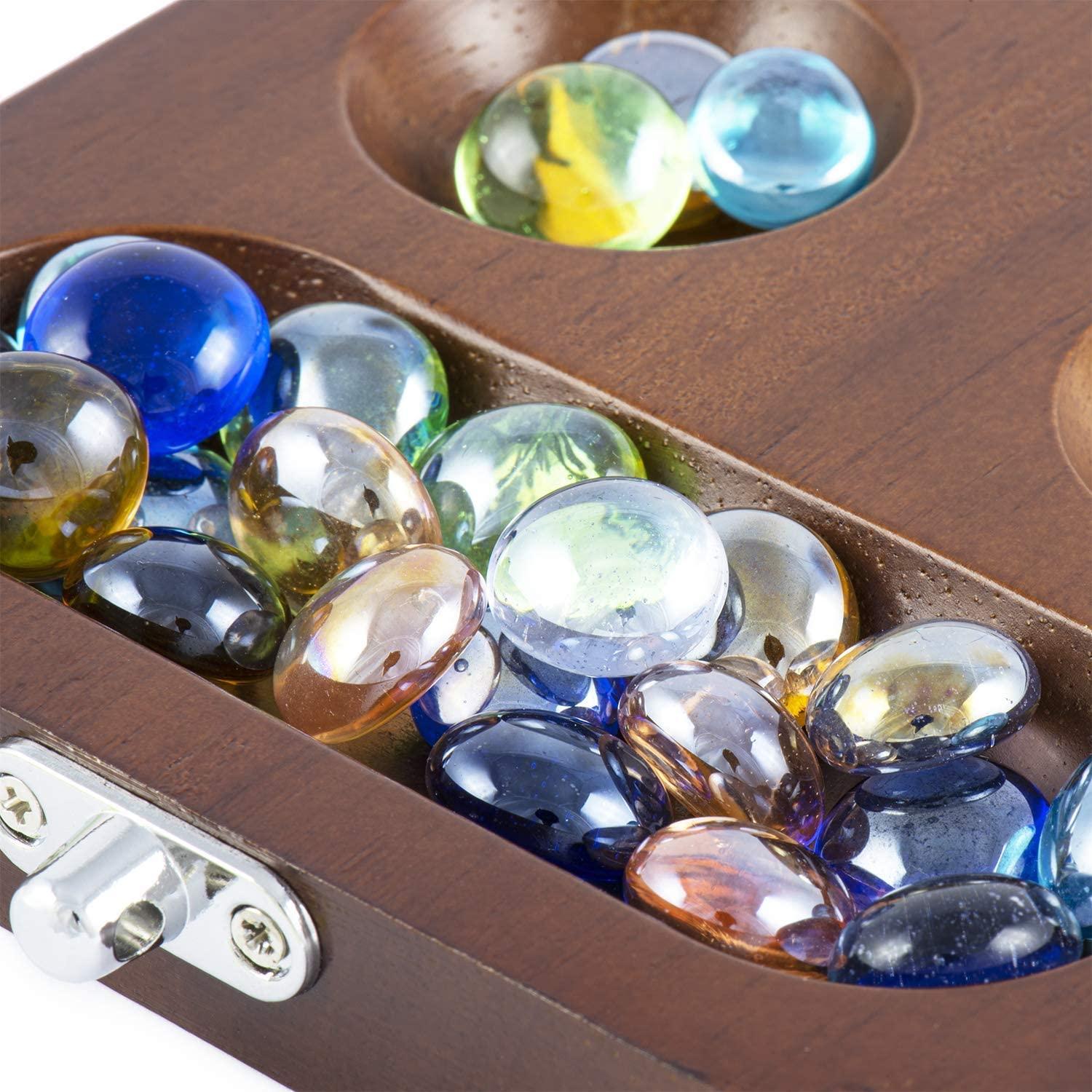 لعبة منقلة الخشبية - 2 لاعبين