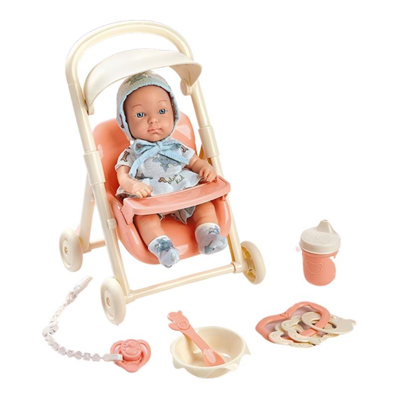 Baby Carriage Imitation Doll - 16 Inch