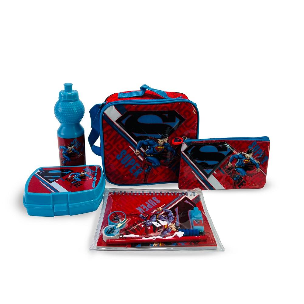Warner Bros Superman Super Charge 6 In1 Trolley Box Set - 16 Inch