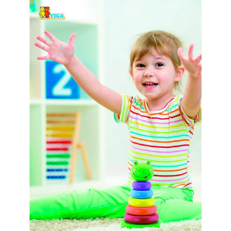 فيجا - لعبة حلقات التراص بتصميم الضفدع