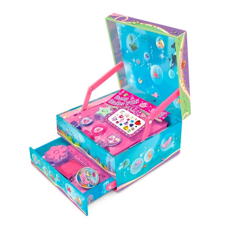 Stamps And Stickers Set Box - Mermaid