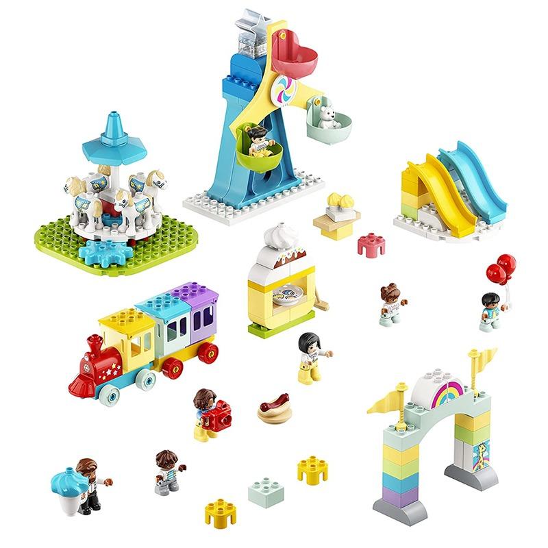 ليجو دوبلو - مجموعة بناء مدينة الملاهي والقطار 10956