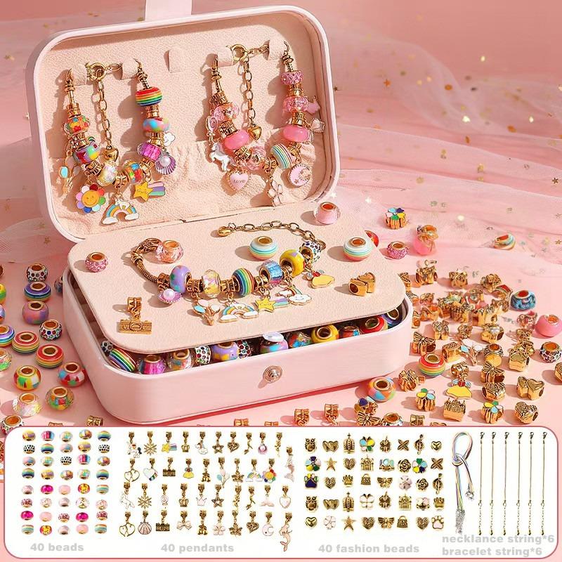 Dream Princess Jewelry Box 3 DIY Creative Beads 120 Pcs