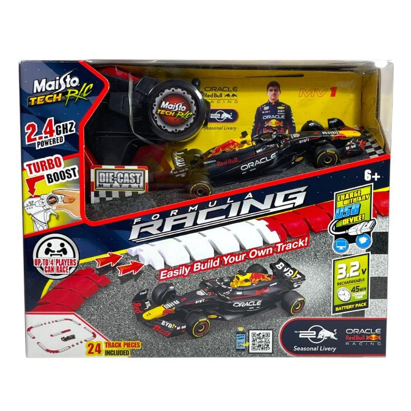 Maisto 1:41 Oracle Red Bull RB20 RC Formula Car with Track