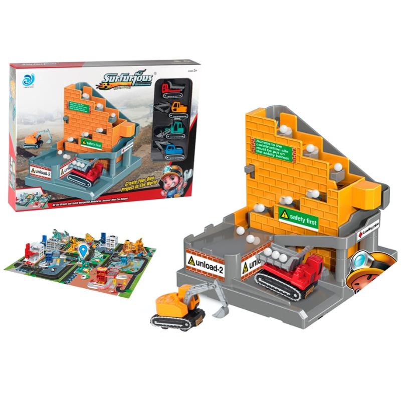 Engineering Transporters Parking Lot with 48 Pcs Puzzle