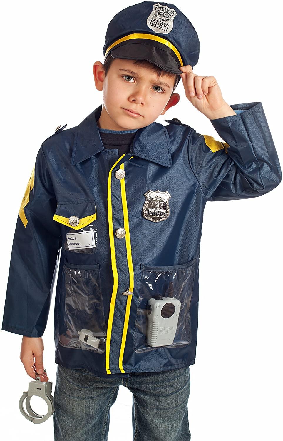 Police Officer Costume For Kids - One Size 3 - 8yrs