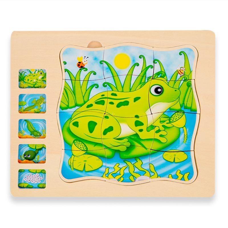 Onshine Wooden Frog Block Puzzle