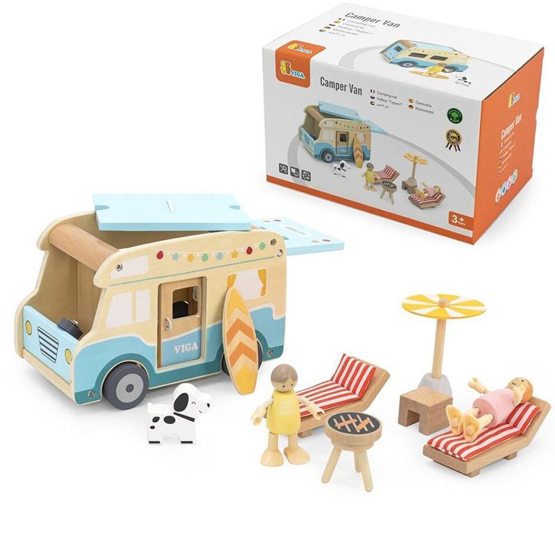 VIGA Wooden Camper Van Beach