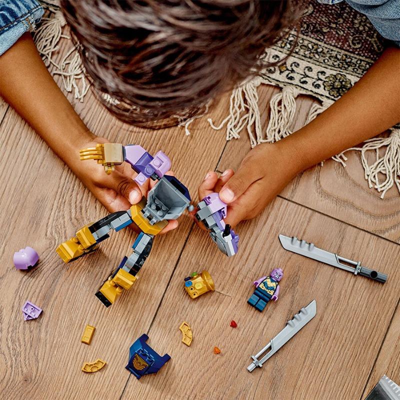 LEGO Marvel Thanos Mech Armour Building Toy Set - 113 Pcs