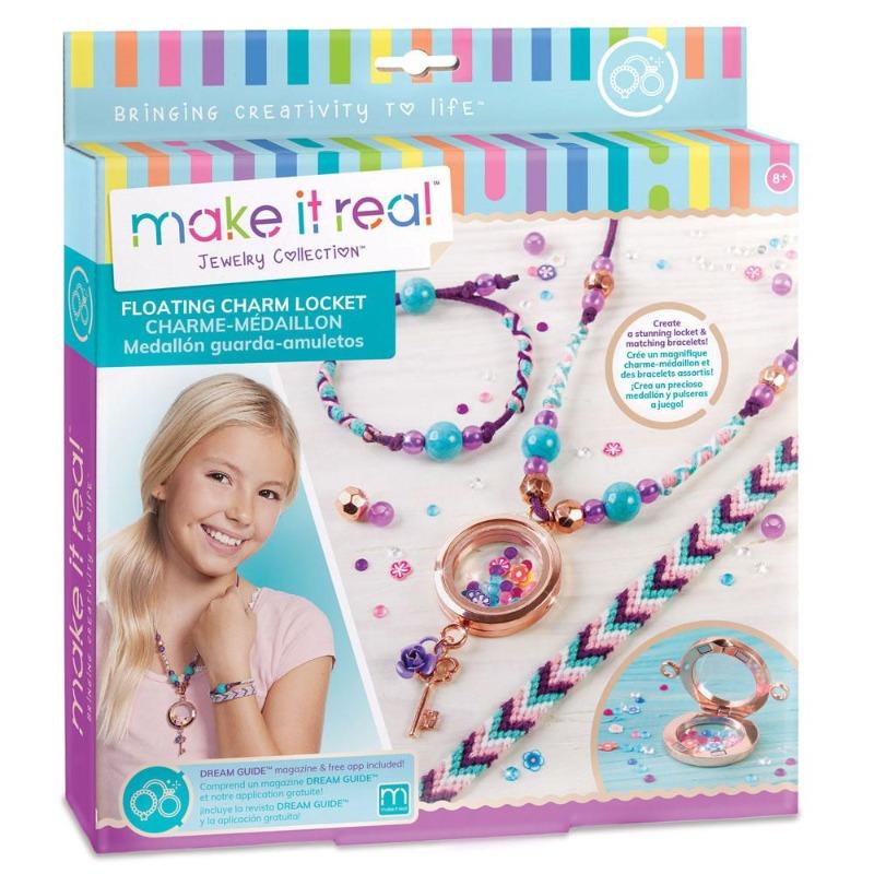 Make It Real Floating Locket Necklace and Charm Bracelets