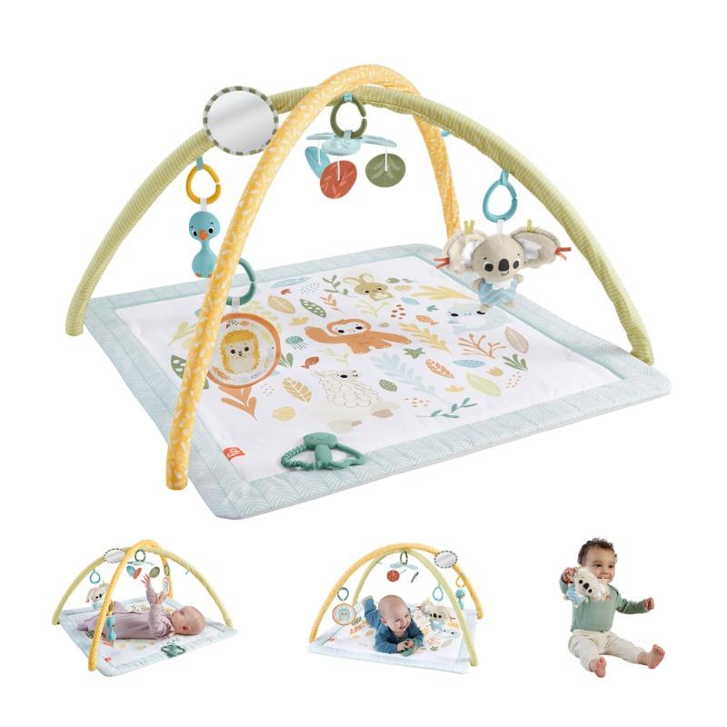 Fisher-Price Simply Senses Baby Activity Mat with 6 Sensory Toys