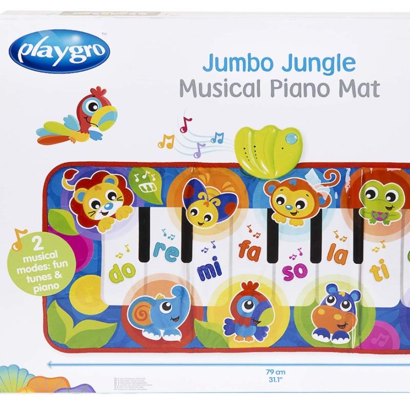 Playgro Baby Toy Jumbo Jungle Musical Piano Mat