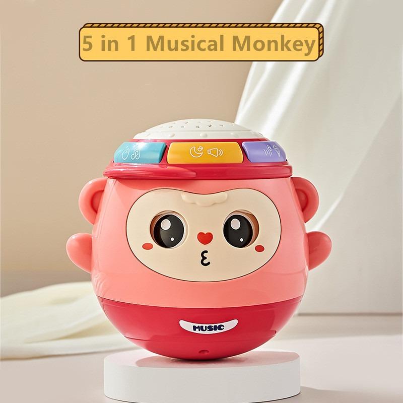 إيبي إيرن - القرد الموسيقي 5 في 1 لون وردي