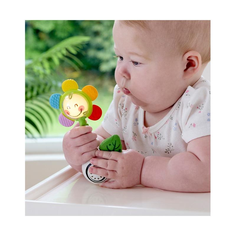 Hape - Shake And Sparkle Flower Rattle