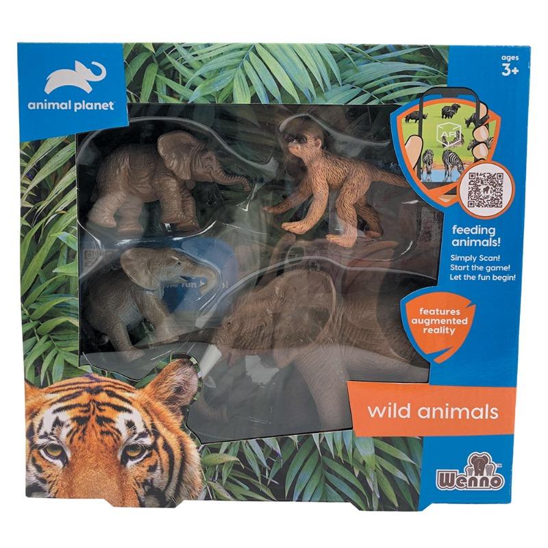 Wild animal in window box 4 pcs.