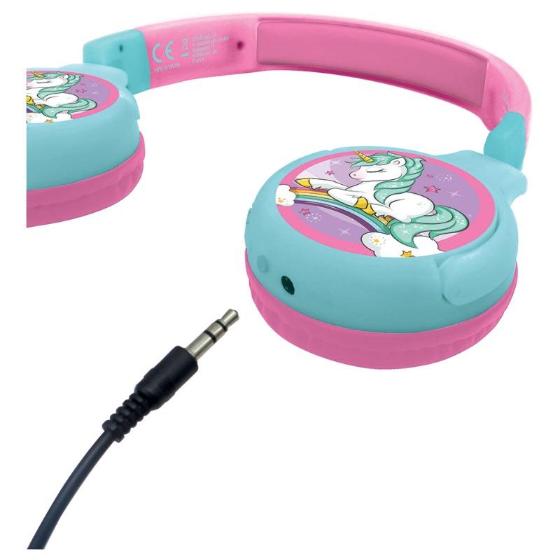 ليكسي بوك - 2 في 1 بلوتوث وسماعات رأس سلكية بتصميم اليونيكورن