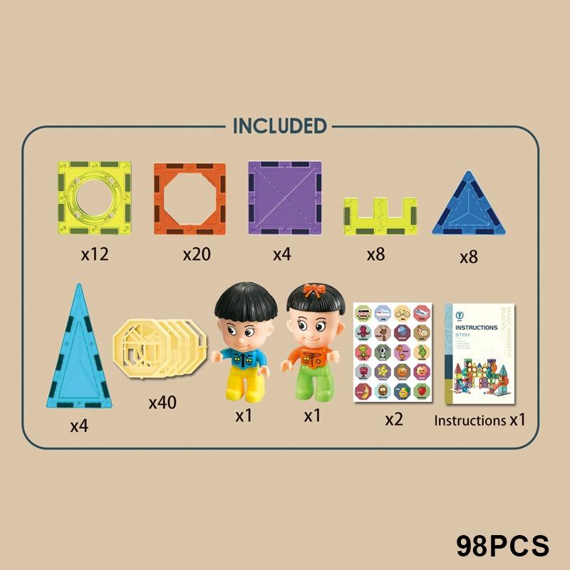 STEM Magnetic Block Set - 98Pc