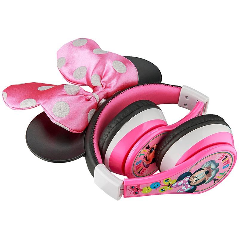 Kiddesigns Minnie Mouse Wireless Bluetooth Headphones - Pink