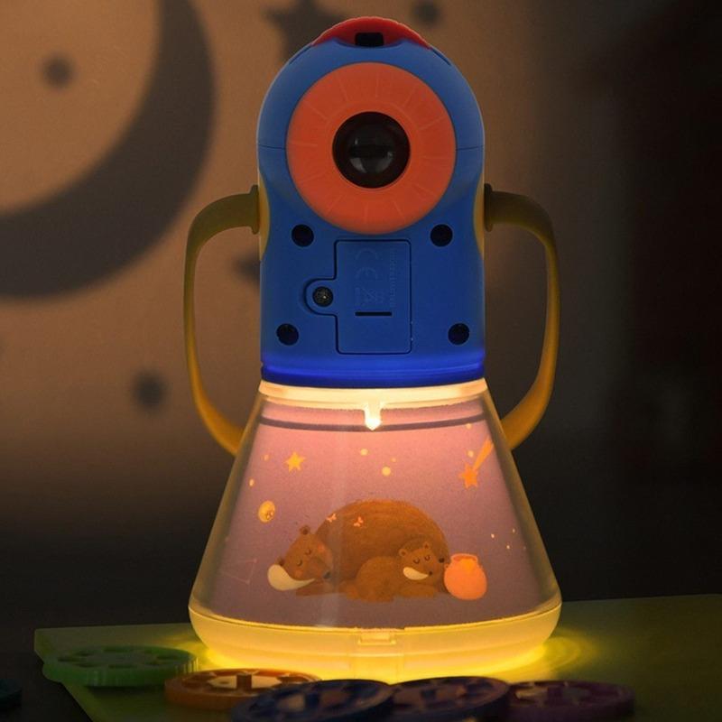 Mideer Kids Bedtime Story Projector And Multi Functional Flashlight Torch - Arabic Edition