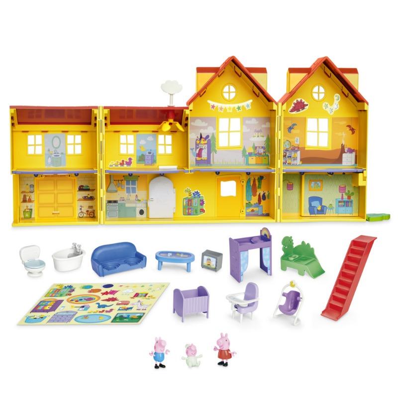 Peppa Pig Peppa's Big Family House Playset with 3 Figures