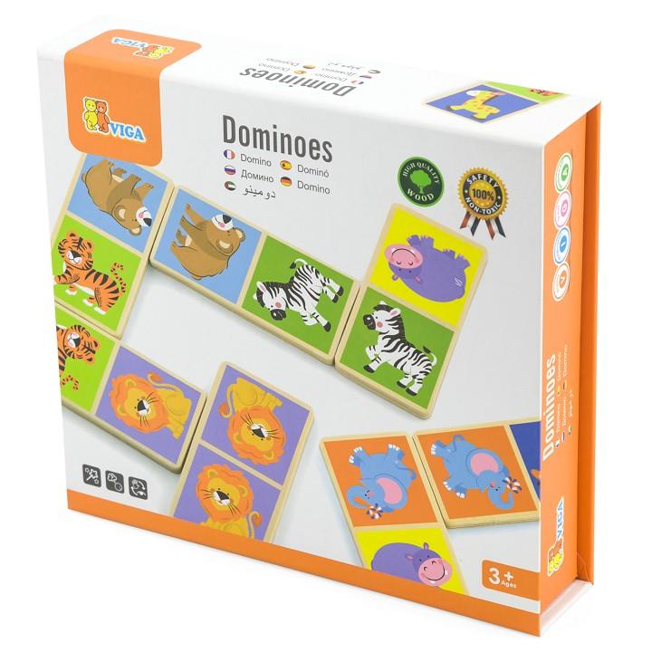 VIGA Dominoes Wild Animals