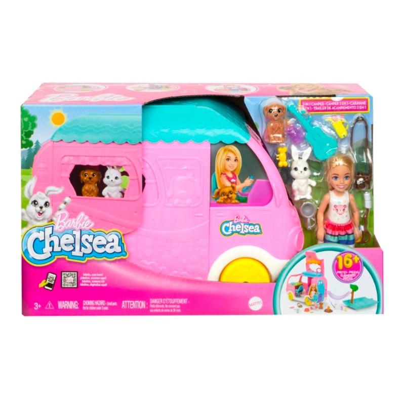 Barbie Camper, Chelsea 2-in-1 Playset with Small Doll