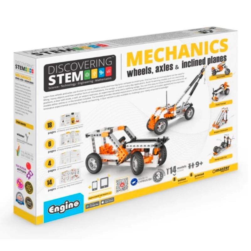 Engino Discovering Stem Mechanics - Wheels Axles & Inclined Planes
