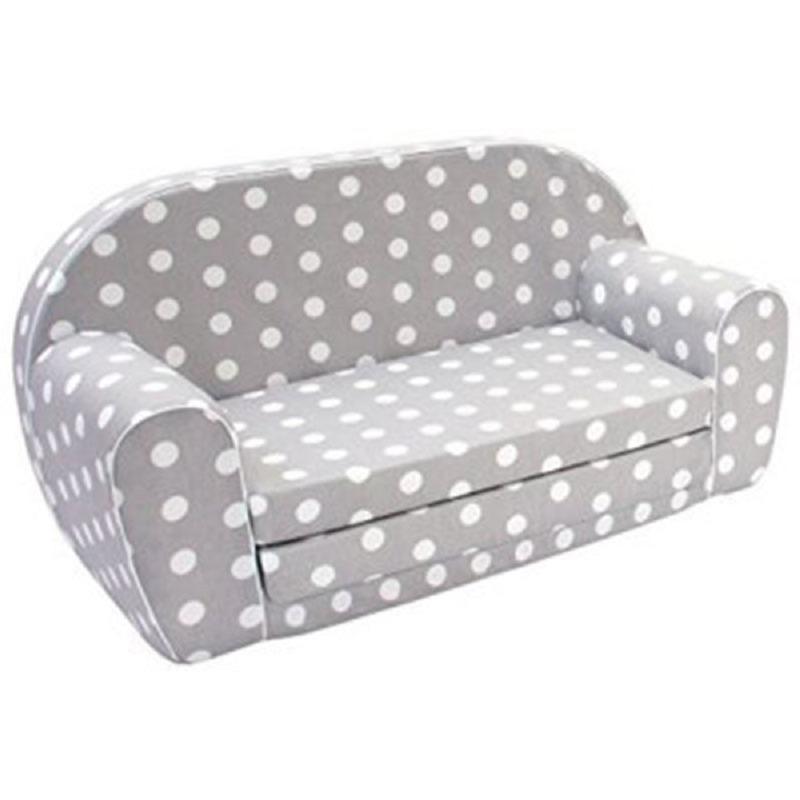 Delsit Sofa Bed Grey With Polka Dots